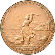 Medaillen Alle Welt: Schweden: Bronzemedaille 1821, Auf Den In Finnland Geborenen Schwedischen Gener - Zonder Classificatie