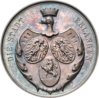 Medaillen Deutschland: Erlangen: Silbermedaille O. J., Von Lauer, "Für 25jährige Treue Dienste"; 41, - Other & Unclassified