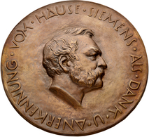 Medaillen Deutschland - Personen: Heinrich Von Siemens: Bronzemedaille / Einseitiges Medaillon Im Or - Other & Unclassified