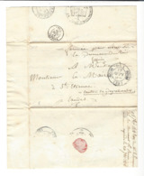 ST - ETIENNE D'ORTHE  Lettre 1838  Procureur Du Roi Dax  Enquête Moralité  Cachet  Dax Type 11 - Cad Peyrehorade Type 13 - Unclassified