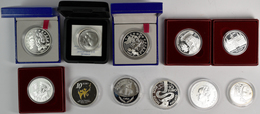 Euromünzen: Kleines Lot 11 Diverse Silber Gedenkmünzen Aus Der Eurozone, Z.B. Frankreich, Österrreic - Otros & Sin Clasificación