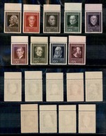 AUSTRIA - 1937 - Medici Austriaci (649/657) - Serie Completa - Bordo Di Foglio - Gomma Integra (65) - Otros & Sin Clasificación