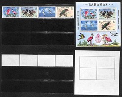 BAHAMAS - 1974 - 15 Anni National Trust (370/373 + Block 11) - Emissione Completa - Gomma Integra (25) - Andere & Zonder Classificatie