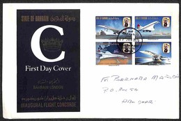 BAHRAIN - 1976 - Concorde (248/251) - Serie Completa Su Busta FDC - Other & Unclassified