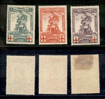 BELGIO - 1914 - Croce Rossa (104/106) - Serie Completa - Gomma Originale (75) - Autres & Non Classés