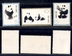 CINA - 1963 - Panda (736/738) - Serie Completa - Gomma Integra (170) - Autres & Non Classés