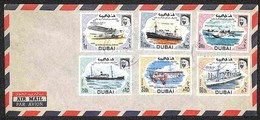 DUBAI - 1969 - Navi E Aerei (335/340) - Serie Completa Su Aerogramma Con Annulli FDC - Other & Unclassified