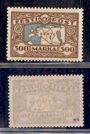 ESTONIA - 1924 - 300 Marchi Carta Geografica (54) - Gomma Originale - Other & Unclassified