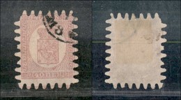 FINLANDIA - 1866 - 40 Penni Stemma (9 C X) - Usato (120) - Autres & Non Classés
