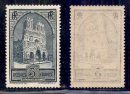 FRANCIA - 1931 - 3 Franchi Cattedrale Remis (256 III) - Gomma Integra (120) - Other & Unclassified