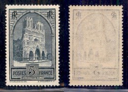 FRANCIA - 1931 - 3 Franchi Cattedrale Remis (256 III) - Gomma Integra (120) - Sonstige & Ohne Zuordnung