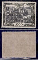 FRANCIA - 1949 - 1000 Franchi Parigi Posta Aerea (865) - Gomma Integra (130) - Other & Unclassified