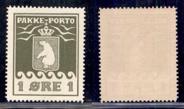 GROENLANDIA - 1915 - 1 Ore Pacchi Postali (4A) - Gomma Integra (100) - Altri & Non Classificati