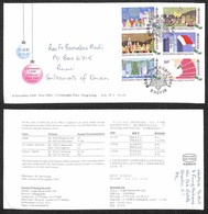 HONG KONG - 1990 - Natale (599/604) - Serie Completa Su Busta FDC - Other & Unclassified