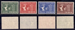 INDIA - 1949 - 75 Anni UPU (207/210) - Serie Completa - Gomma Integra (40) - Other & Unclassified