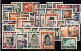 INDONESIA - 1948 - Vedute (51/90) - Emissione Completa - Gomma Integra (50) - Other & Unclassified