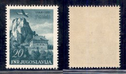 JUGOSLAVIA - 1951 - 20 Din UIAA Posta Aerea (657) - Gomma Integra (75) - Altri & Non Classificati