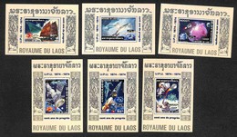 LAOS - 1975 - Foglietti 100 Anni UPU (block 55/60 A) - Serie Completa - Gomma Integra (45) - Other & Unclassified