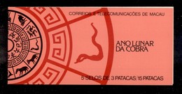 MACAO - 1989 – Libretto Anno Lunare Del Cobra – Nuovo (50) - Other & Unclassified