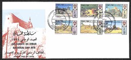 OMAN - 1978 - Giornata Nazionale (184/189) - Serie Completa Su Busta FDC - Other & Unclassified