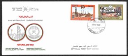 OMAN - 1982 - Giornata Nazionale (245/246) - Serie Completa Su Busta FDC - Altri & Non Classificati