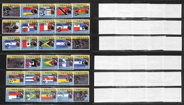 PANAMA - 1980 - Campionato Mondiale Calcio Argentina 78 Spagna 82 (1428/1457) - Soprastampa In Argento - Serie Completa  - Other & Unclassified