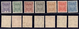 POLONIA - 1932 - Aquila (272/278) - Serie Completa - Gomma Integra (50) - Other & Unclassified