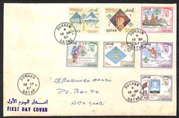 QATAR - 1967 - Scout (316/322) - Serie Completa Su Busta FDC - Other & Unclassified