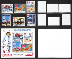 QATAR - 1970 - Osaka Expo '70 (427/432+22) - Serie Completa + Foglietto - Gomma Integra (60) - Altri & Non Classificati