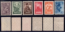 ROMANIA - 1929 - 10 Anni Unione Transilvania (346/351) - Serie Completa - Gomma Integra (30) - Altri & Non Classificati