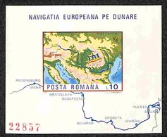 ROMANIA - 1977 - Foglietto Navigazione Europea Danubio (block 147) - Gomma Integra (30) - Sonstige & Ohne Zuordnung