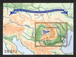 ROMANIA - 1981 - 125 Anni Commissione Europea Danubio (block 177) - Gomma Integra (20) - Other & Unclassified