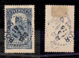 SVEZIA - 1903 - 5 Krone Palazzo Della Posta Stoccolma (54) - Usato (40) - Altri & Non Classificati