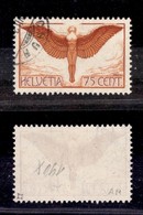 SVIZZERA - 1924 - 75 Cent Posta Aerea (190x) - Usato (85) - Sonstige & Ohne Zuordnung