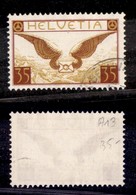 SVIZZERA - 1929 - 35 Cent Posta Aerea (233z) - Usato (60) - Other & Unclassified