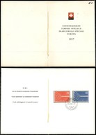 SVIZZERA - 1957 - Europa (646/647) - Libretto PTT - FDC - Autres & Non Classés
