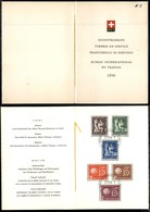 SVIZZERA - 1956 - Servizio - Bureau Intern. Du Travail (94/99) - Libretto PTT - FDC - Autres & Non Classés