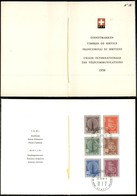 SVIZZERA - 1958 - Servizio - UIT (1/6) - Libretto PTT - FDC - Altri & Non Classificati