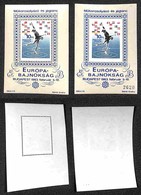 UNGHERIA - 1963 - Foglietti Giochi Europei Budapest (block 37 A+B) - Dentellato E Non - Gomma Integra (157) - Altri & Non Classificati