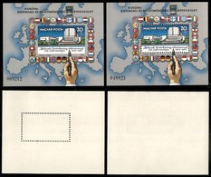 UNGHERIA - 1985 - Foglietti KSZE (block 179 A + B) - Dentellato E Non - Gomma Integra (44) - Sonstige & Ohne Zuordnung