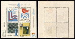 URUGUAY - 1979 - Foglietto Esposizione Filatelica Olimpiadi 1980 (block 42) - Gomma Integra (35) - Sonstige & Ohne Zuordnung