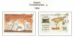 Zypern 1994  Mi.Nr. 819 / 820 , EUROPA CEPT - Entdeckungen Und Erfindungen - Gestempelt / Fine Used / (o) - 1994