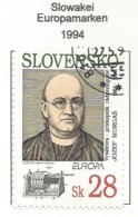 Slowakei 1994  Mi.Nr. 191 , EUROPA CEPT - Entdeckungen Und Erfindungen - Gestempelt / Fine Used / (o) - 1994