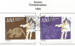 Portugal / Azoren 1994  Mi.Nr. 446 / 447 , EUROPA CEPT Entdeckungen Und Erfindungen - Gestempelt / Fine Used / (o) - 1994