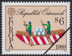 Specimen, Austria Sc1459 Europa, Boat - 1989