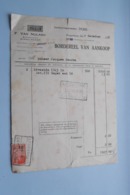 F. Van NULAND WISSELAGENT BORGERHOUT Antwerpen > BORDEREEL Van Aankoop Anno 1931 ( Zie Foto's ) 1 Stuk ! - Bank & Insurance