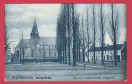 Scheldewindeke - Dorpsplaats - 1906 ( Verso Zien ) - Oosterzele