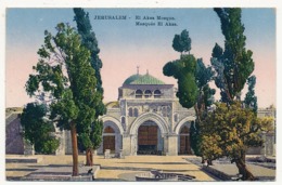CPA - JERUSALEM - Mosquée El Aksa - Israel