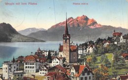 PIE.Z.19-PF.T-966 :   WEGGIS MIT DEM PILATUS. - Weggis