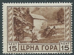 1943 MONTENEGRO IL SERTO DELLA MONTAGNA 15 CENT MNH ** - UR46-9 - Montenegro